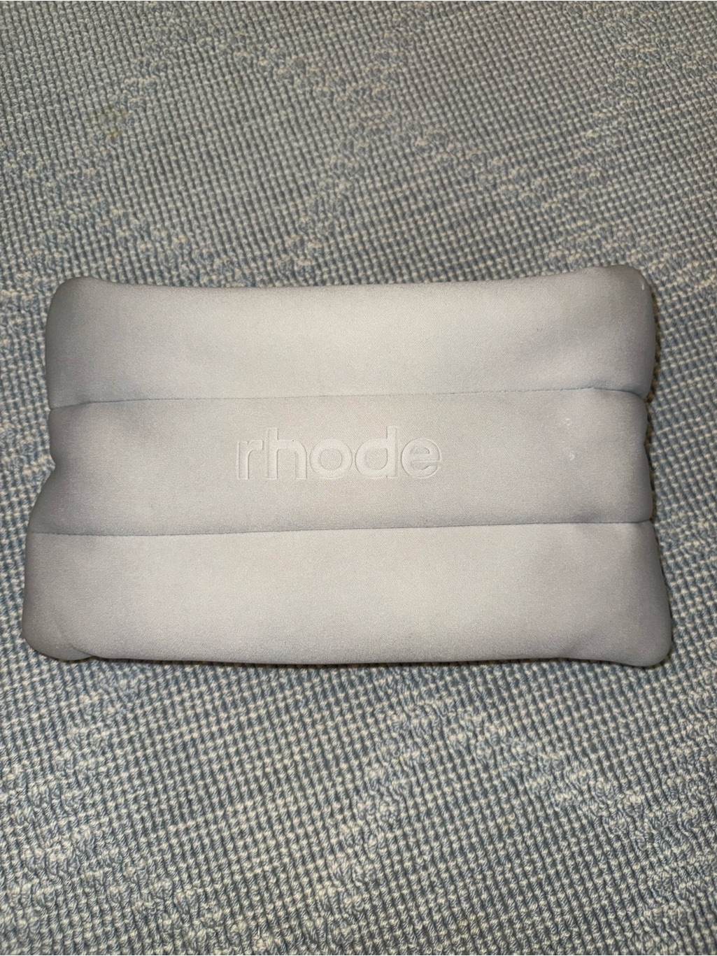Rhode Light Gray Padded Cosmetic Pouch